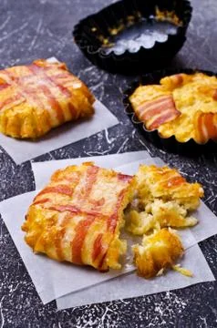 Baked vegetable cutlet Stock Photos