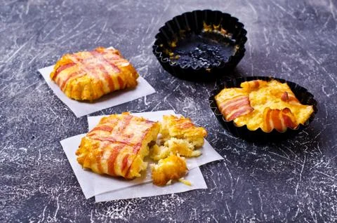 Baked vegetable cutlet Stock Photos