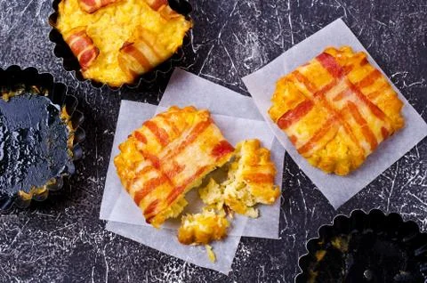 Baked vegetable cutlet Stock Photos