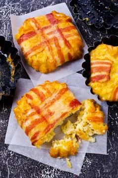 Baked vegetable cutlet Stock Photos