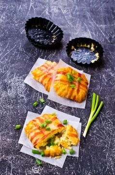 Baked vegetable cutlet Stock Photos
