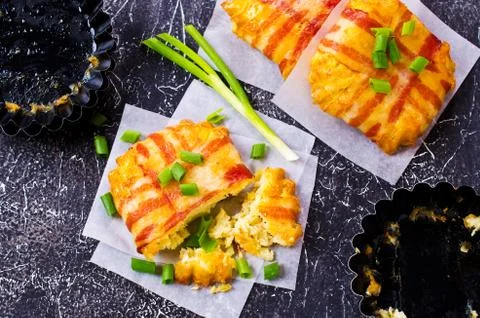 Baked vegetable cutlet Stock Photos