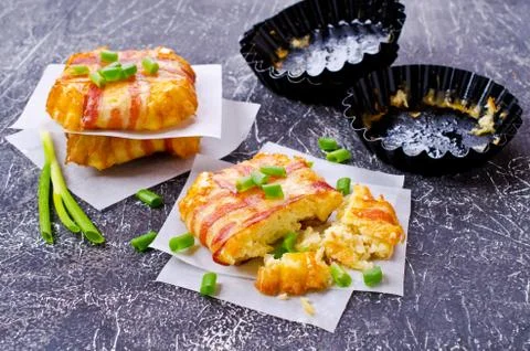 Baked vegetable cutlet Stock Photos