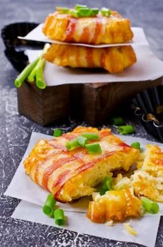 Baked vegetable cutlet Stock Photos