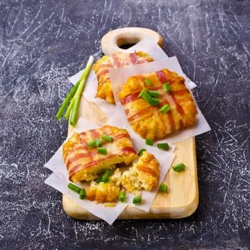 Baked vegetable cutlet Stock Photos