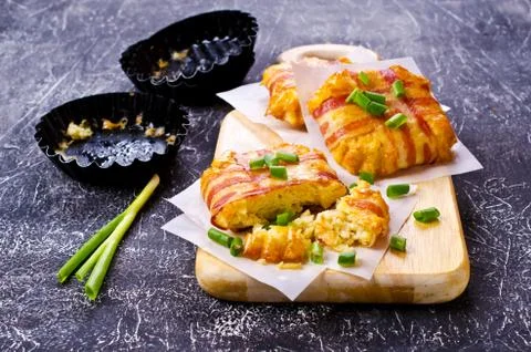 Baked vegetable cutlet Stock Photos