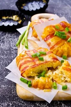 Baked vegetable cutlet Stock Photos