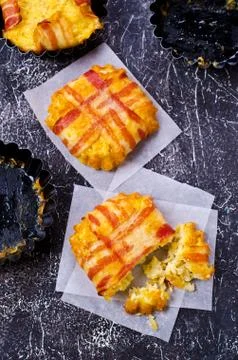 Baked vegetable cutlet Stock Photos