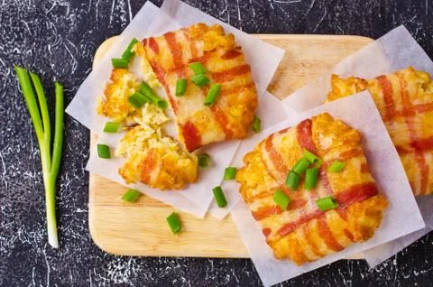 Baked vegetable cutlet Stock Photos