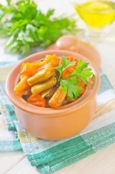 Baked vegetables Stock Photos