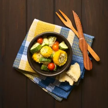 Baked Vegetables Stock Photos