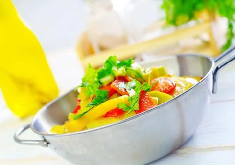 Baked vegetables Stock Photos