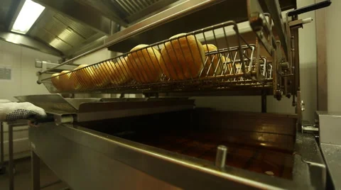 Bakehouse. Making cream buns. Stock Footage 59869653