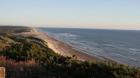 Baker Beach Florence Oregon Video stock 12116810