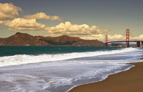 Baker beach. Stock Photos
