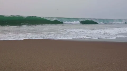 Baker Beach Waves and Sound Stock Footage 101446236