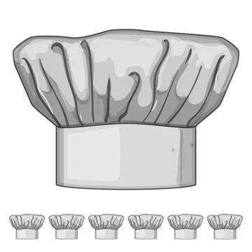 Baker chef hat cartoon vector graphic Stock Illustration