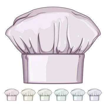 Baker chef hat cartoon vector graphic Stock Illustration
