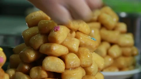 Baker - decoration process Stock Footage 51310072