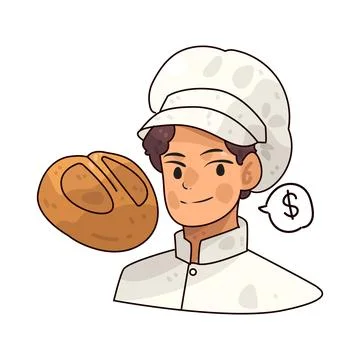 Baker illustration Stock Illustration