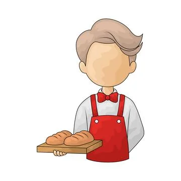 Baker illustration Stock Illustration