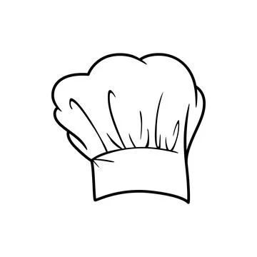 Baker kitchen worker headdress, chef-cook hat Stock Illustration