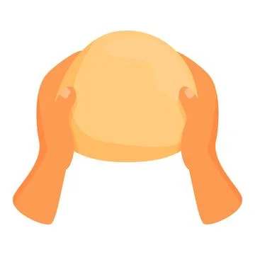 Baker kneading dough for baking bread, pizza, or pastry items Stock Illustration