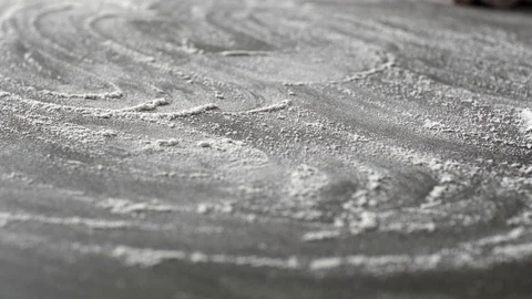 Baker kneading the dough for a pizza base Stock Footage 127414163