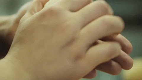 Baker kneads dough for bread baking Stock Footage 89525071