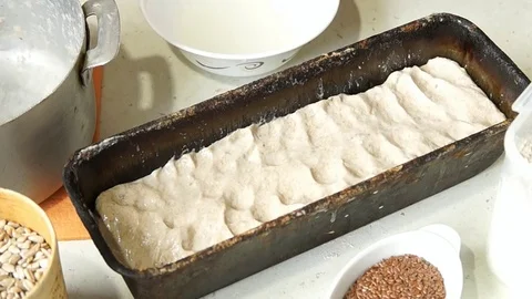 Baker makes bread Stock Footage 77745694