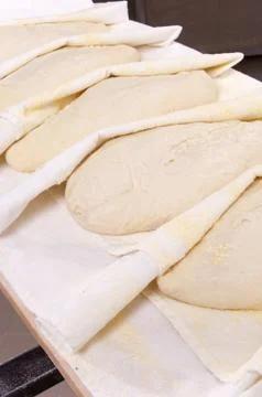 Baker makes the bread Stock Photos