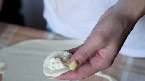 Baker makes the pies . Stock-Footage 53254591