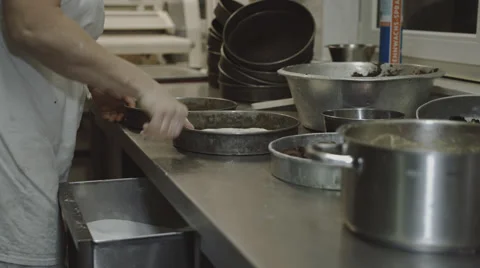 Baker makes some Cake Stock Footage 66439684