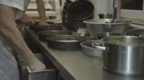 Baker makes some Cake Stock Footage 66445932