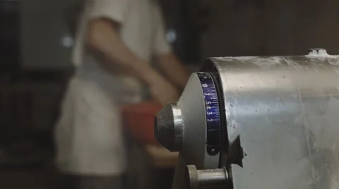 A Baker makes some Dough Stock Footage 66439201