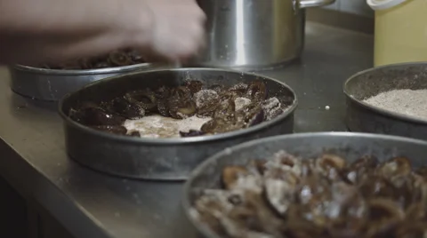 Baker makes some Plumcake Stock Footage 66442187