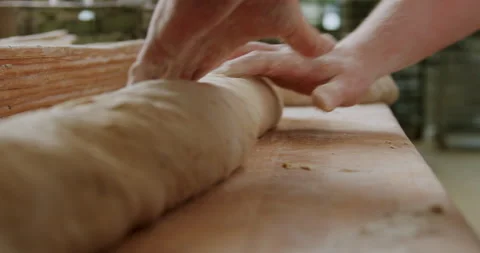 Baker making sourdough bread 4K. Video stock 221561937
