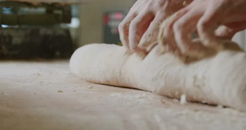 Baker making sourdough bread 4K. Video stock 221562327