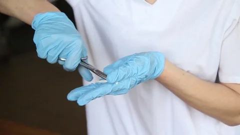 The baker prepares decor elements for bread Stock Footage 79997805