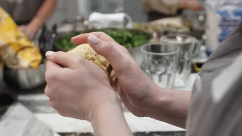 Baker prepares the dough. Stock-Footage 237702688