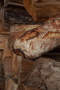 The baker put the bread in the barn Stock Photos