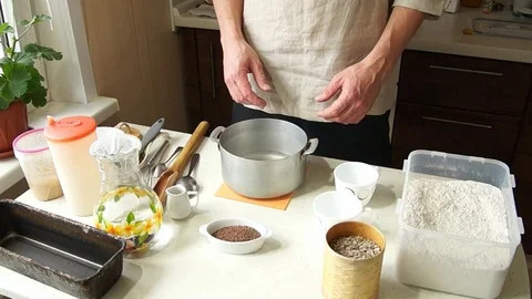 Baker salt water Stock Footage 77568206