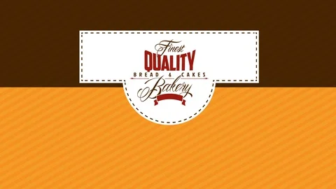 Baker store boxing isolated in trinity part to cut and curl with classical Stock Footage 128847296