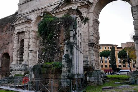 The Baker Tomb in Rome Stock Photos