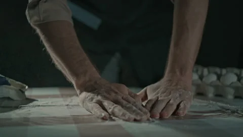 Baker working in kitchen Stock Footage 237525169