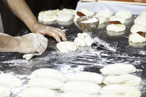 Baker working Stock Photos