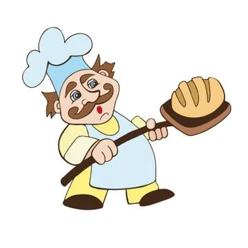 Bakerbaker vektor illstration Stock Illustration