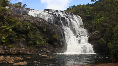 Bakers falls Sri Lanka Stock-Footage 65498288