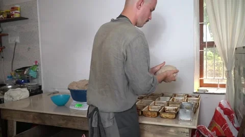 Baker's Secrets: A Look Behind the Flour Vídeo Stock 237152401