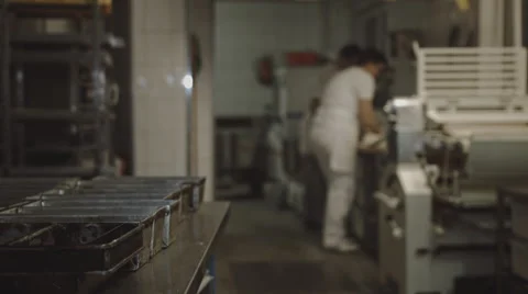 Bakers at work out of Focus Stock Footage 66449862